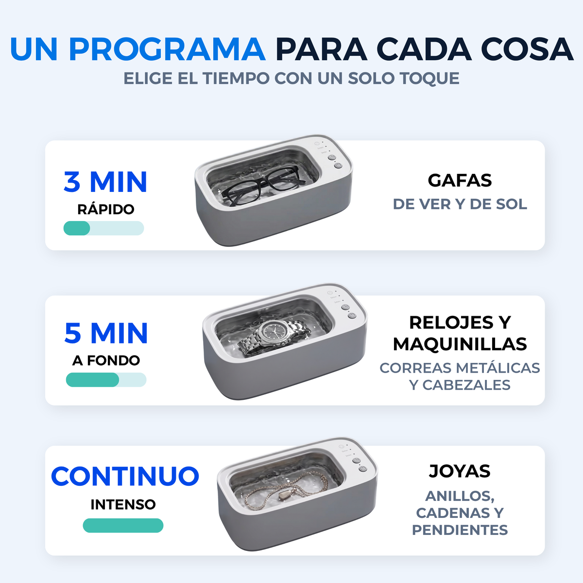 Dronelva™ Shine — Limpiador Ultrasónico de Joyas