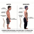 Corrector de postura Dronelva Align llevado bajo la ropa, sin marcarse en la camiseta